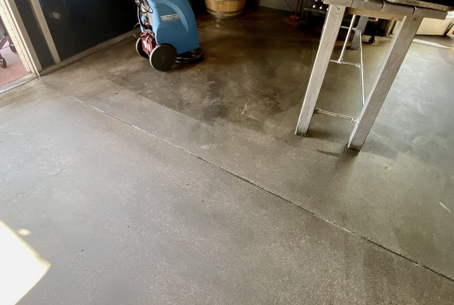 Restaurant floor cleaning
